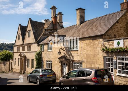 Royaume-Uni, Angleterre, Gloucestershire, Painswick, The Cross, Tibbiwell, ancien Golden Heart Inn Banque D'Images