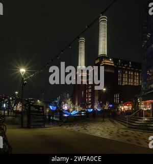 Le Festival de la lumière à la centrale électrique de Battersea Banque D'Images