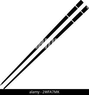 ramen illustration repas silhouette logo nourriture icône chinoise contour asiatique déjeuner baguettes japonaises bol à pâtes cuisine traditionnelle manger forme asie plat chaud Illustration de Vecteur