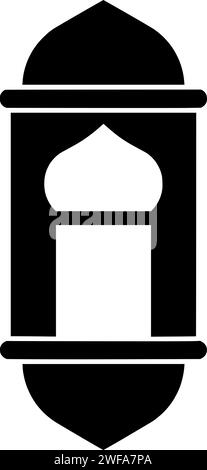 illustration islamique mosquée silhouette kareem logo croissant icône arabe contour arabe eid moubarak moubarak eid al fitr al fitr fitr mubarak musulman ramadhan forme lumière culture lunaire Illustration de Vecteur
