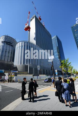 Marche dans le centre-ville de Kobe, Japon. Banque D'Images