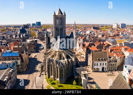 Paysages urbains de la ville de Gand en Belgique. Banque D'Images