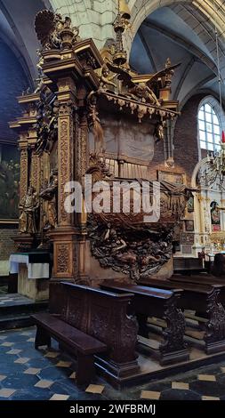 Église Corpus Christi (Kosciol Bozego Ciala) à Kazimierz, Cracovie, Pologne Banque D'Images