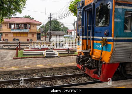 Vues de la gare de Chiang Mai, Thaïlande Banque D'Images