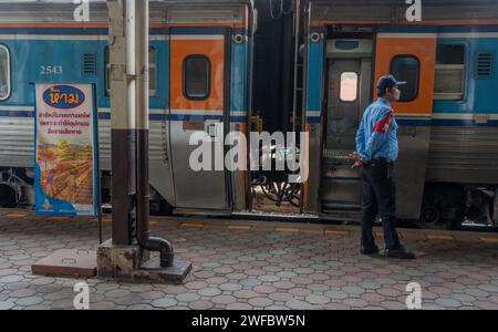 Vues de la gare de Chiang Mai, Thaïlande Banque D'Images