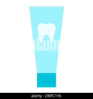 Icône dentifrice. Signe dentaire. Dessin au trait Nettoyage dentaire. Hygiène buccale. Les soins de santé. Illustration vectorielle. Image de stock. SPE 10. Illustration de Vecteur