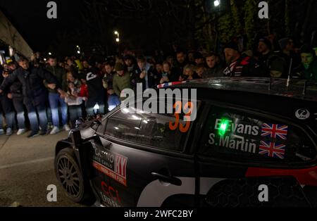 Rallye Monte Carlo 2024 Banque D'Images