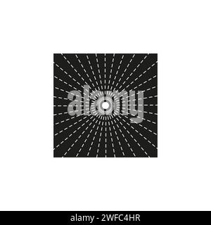 cercles points blancs noirs sur fond noir demi-ton. Pop art dot. Illustration vectorielle. image de stock. SPE 10. Illustration de Vecteur