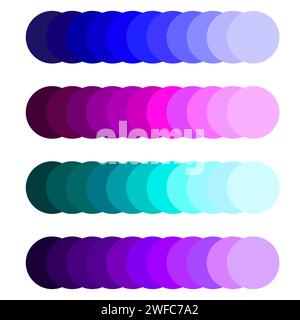 Palette colorée en cercle. Elément de décoration de mode. Concept créatif. Design artistique. Illustration vectorielle. Image de stock. SPE 10. Illustration de Vecteur