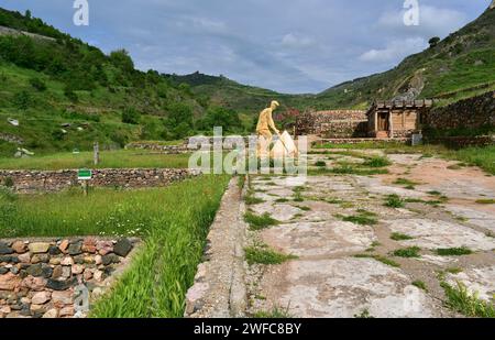 Poza de la Sal, salteworks. La Bureba, province de Burgos, Castilla y Leon, Espagne. Banque D'Images