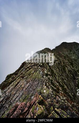 Vue depuis le mont Katahdin, sentier des appalaches, parc d'État de Baxter, Maine, États-Unis Banque D'Images