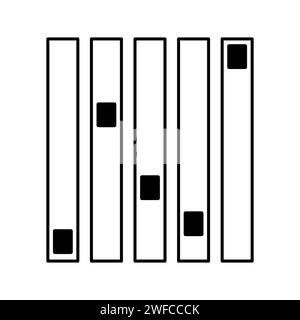 Bouton avec curseur icône de mixage. Interface d'ordinateur. Illustration vectorielle. Image de stock. SPE 10. Illustration de Vecteur