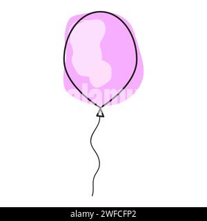 Ballon abstrait sur place pour un motif imprimé. Illustration simple. Joyeux anniversaire. Illustration vectorielle. image de stock. SPE 10. Illustration de Vecteur