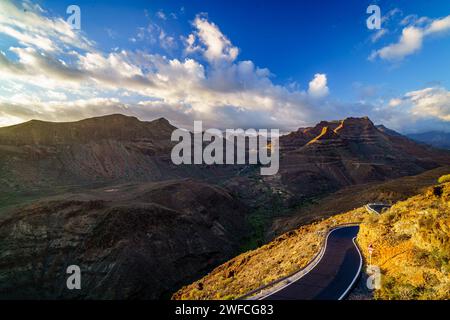 Mirador Astronómico de la Degollada de las Yeguas, Gran Canaria, Espagne Banque D'Images