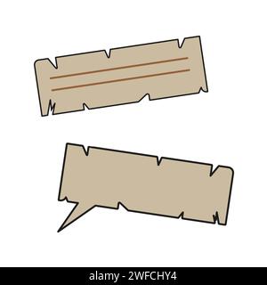 Messages vintage vieux signes. Promotion sur les panneaux d'affichage. Messages anciens signes dans un style rustique. Illustration vectorielle. image de stock. SPE 10. Illustration de Vecteur