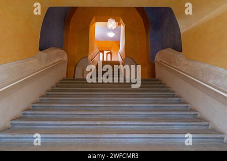 Intérieur du second Goetheanum, centre mondial du mouvement anthroposophique. Bâtiment conçu par Rudolf Steiner. Banque D'Images