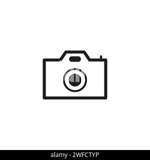 Icône de l'appareil photo dans un style plat. Illustration vectorielle. Image de stock. SPE 10. Illustration de Vecteur