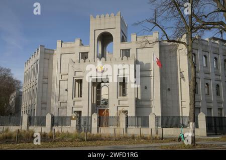 Botschaft, Katar, Hagenstraße, Roseneck, Grunewald, Charlottenburg-Wilmersdorf, Berlin, Allemagne Banque D'Images