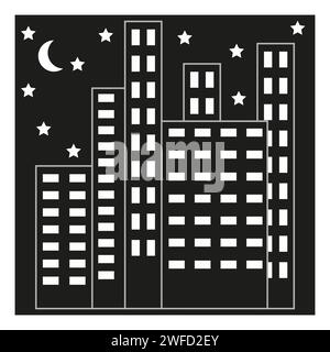 icône de bâtiment à plusieurs étages. image de l'immobilier de condominium. Illustration vectorielle. Image de stock. SPE 10. Illustration de Vecteur