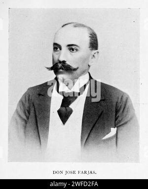 DON JOSE FARJAS de l'article CANAL IRRIGATION DANS LE MEXIQUE MODERNE. Par C. P. Mackie. Extrait du magazine Engineering consacré au progrès industriel Volume XI octobre 1897 The Engineering Magazine Co Banque D'Images