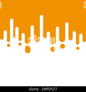 Enregistrez la date jaune moutarde lignes arrondies transition demi-ton avec espace de copie pour le texte pour les affaires, les dépliants, les bannières, les présentations et les affiches. vec Illustration de Vecteur