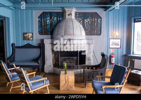 Intérieur de l'Hôtel Finse 1222 à Finse, Norvège Banque D'Images