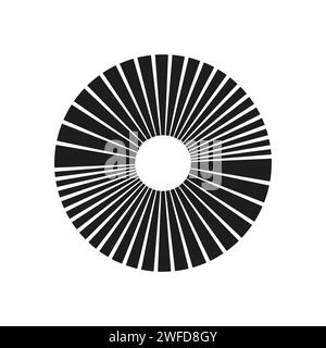 Bandes radiales ou arrière-plans Sunburst. Illustration vectorielle. SPE 10. Illustration de Vecteur