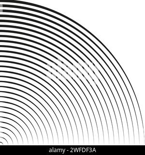 Anneaux concentriques, motif cercles. Motif d'arrière-plan cercles. Illustration vectorielle. image de stock. SPE 10. Illustration de Vecteur