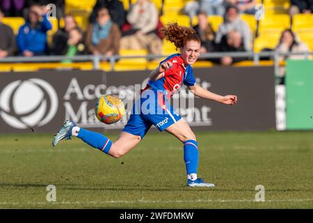 Sutton, Royaume-Uni. 28 janvier 2024. Le VBS Community Stadium, Sutton, Angleterre, janvier 28 2024 Crystal Palace Annabel Blanchard (10) lors du match de championnat FA Womens entre Crystal Palace et Charlton Athletic au VBS Community Stadium, Sutton, Angleterre (Stephen Flynn/SPP) crédit : SPP Sport Press photo. /Alamy Live News Banque D'Images
