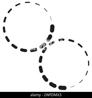 Cercle, icône de chargement circulaire. Indicateur de progression, étapes, phases. Préchargé, forme tampon. Illustration vectorielle. SPE 10. Image de stock. Illustration de Vecteur