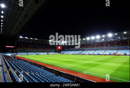 Birmingham, Royaume-Uni. 30 janvier 2024. Vue générale à l'intérieur du stade avant le match de Premier League à Villa Park, Birmingham. Le crédit photo devrait se lire : Cameron Smith/Sportimage crédit : Sportimage Ltd/Alamy Live News Banque D'Images