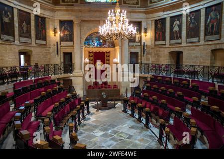 Maison des Assemblées ou Casa de Juntas, Parlement du pays basque, Gernika Lumo, province de Biscaye, Pais Vasco, Euskadi, Espagne Banque D'Images