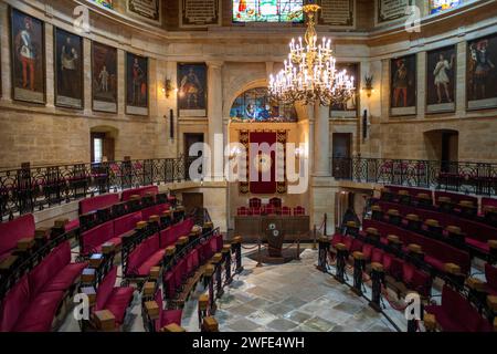 Maison des Assemblées ou Casa de Juntas, Parlement du pays basque, Gernika Lumo, province de Biscaye, Pais Vasco, Euskadi, Espagne Banque D'Images