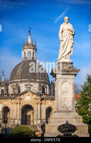 San Ignacio de Loyola, fondateur de la Compagnie jésuite, sanctuaire et basilique de Loyola, entre les villes d'Azpeitia et Azcoitia, Espagne. Le Loyola SH Banque D'Images