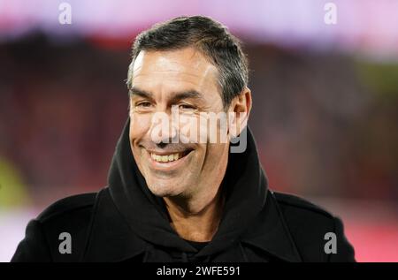 Ancien joueur d'Arsenal Robert pires au City Ground, Nottingham. Date de la photo : mardi 30 janvier 2024. Banque D'Images