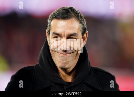 Ancien joueur d'Arsenal Robert pires au City Ground, Nottingham. Date de la photo : mardi 30 janvier 2024. Banque D'Images