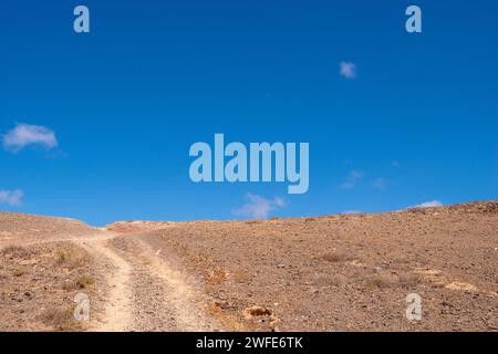 Désert sur Lanzarote, îles Canaries, Espagne Banque D'Images