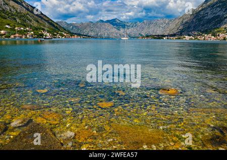 Baie de Kotor, Montengro. Banque D'Images