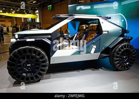 Le concept de buggy tout-terrain Dacia manifeste a été présenté au salon de l'automobile de Paris, France - 17 octobre 2022. Banque D'Images