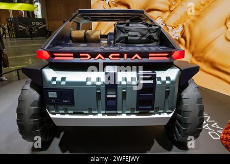 Le concept de buggy tout-terrain Dacia manifeste a été présenté au salon de l'automobile de Paris, France - 17 octobre 2022. Banque D'Images