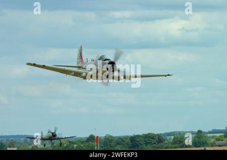 Douglas A1 Skyraider en vol Banque D'Images