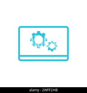Icône Maintenance du site Web. À partir du jeu d'icônes bleues. Illustration de Vecteur