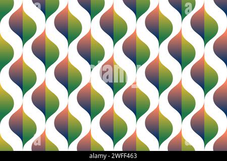 motif sans couture dégradé floral, design de fond coloré. Illustration vectorielle Illustration de Vecteur