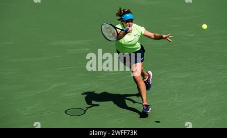 Liudmila Samsonova de Russie vs Kristina Kucova de Slovaquie lors de leur match de qualification en simple dans le cadre des Dubai Duty Free tennis Championships WTA 500 le 12 février 2022 à Dubaï, aux Émirats arabes Unis. Photo de Victor Fraile / Power Sport Images Banque D'Images