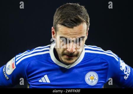 Leicester, Royaume-Uni. 30 janvier 2024. Harry Winks de Leicester City lors du Sky Bet Championship Match Leicester City vs Swansea City au King Power Stadium, Leicester, Royaume-Uni, le 30 janvier 2024 (photo Gareth Evans/News Images) à Leicester, Royaume-Uni le 1/30/2024. (Photo Gareth Evans/News Images/Sipa USA) crédit : SIPA USA/Alamy Live News Banque D'Images