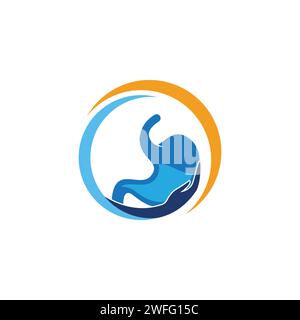 L'icône de l'estomac concept dessins vector illustration Illustration de Vecteur