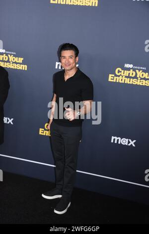 Los Angeles, Californie, USA 30 janvier 2024 personnalité TV Mario Lopez assiste à HBOÕs la première saison 12 de Curb Your Enthusiasm au DGA Theatre le 30 janvier 2024 à Los Angeles, Californie, USA. Photo de Barry King/Alamy Live News Banque D'Images