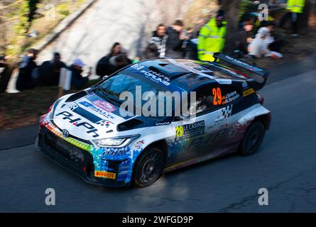 WRC 2024 Monte-Carlo Power Stage Banque D'Images