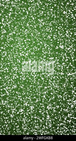Fond de noël superposé pour les chutes de neige. Flocons de neige subtils et étoiles sur fond vert de noël. Couche de neige festive. Vecteur vertical il Illustration de Vecteur