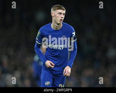 Cole Palmer de Chelsea. - Chelsea v Middlesbrough, Carabao Cup, demi finale 2e étape, Stamford Bridge Stadium, Londres, Royaume-Uni - 23 janvier 2024. Usage éditorial uniquement - des restrictions DataCo s'appliquent. Banque D'Images